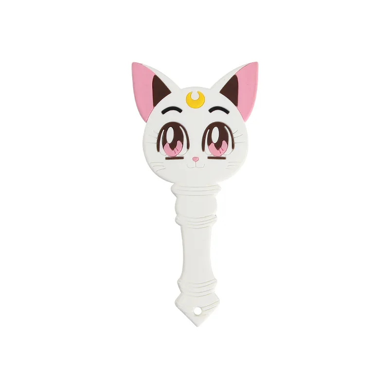 Anime Portable Makeup Mirror Portable Mirror Luna Cat Portable Handle Mirror Makeup Sailor Moon Mirror Mini Cartoon Irregular