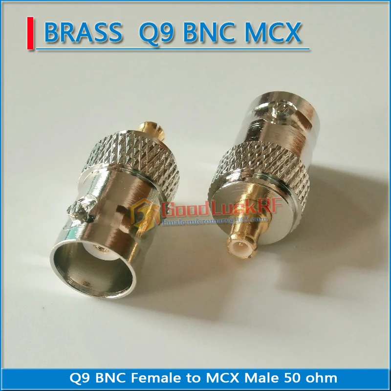 

BNC Q9 To MCX Connector Socket BNC Female To MCX Male Plug BNC - MCX M/F DVB-T TV Antenna Straight Coax RF Adapters 50Ohm