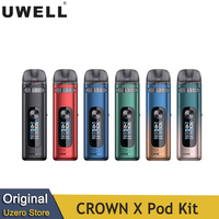 Original Uwell Crown X Kit 60W Built-in 1500mAh Battery Electronic Cigarette Vape with 5.3ml Pod Cartridge 0.3/0.6ohm Vaporizer