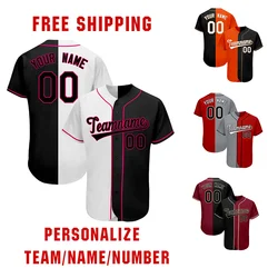 Custom Baseball Jersey Outdoor Sportswear Short Sleeve Training Fitness Breathable Sweat Absorbing Adult And Children