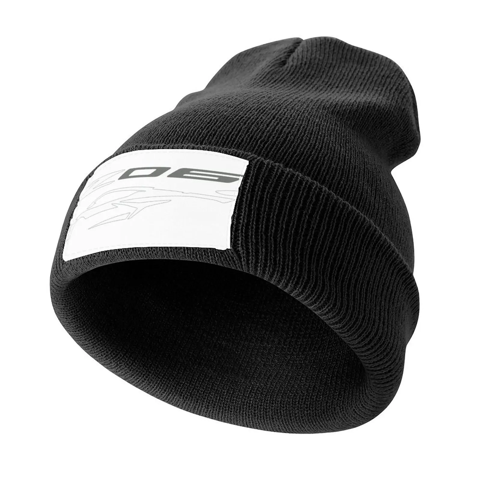 

C8 Arctic White Z06 c8r graphic car silhouette Knitted Cap Sports Cap Mountaineering Caps Male Women's