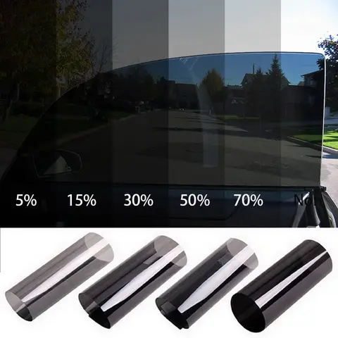 5/15/35% VLT bloque UV de calor película adhesiva de tinte de ventanilla profesional película de ventana automotriz de coche DIY Control de deslumbramiento bloqueo UV