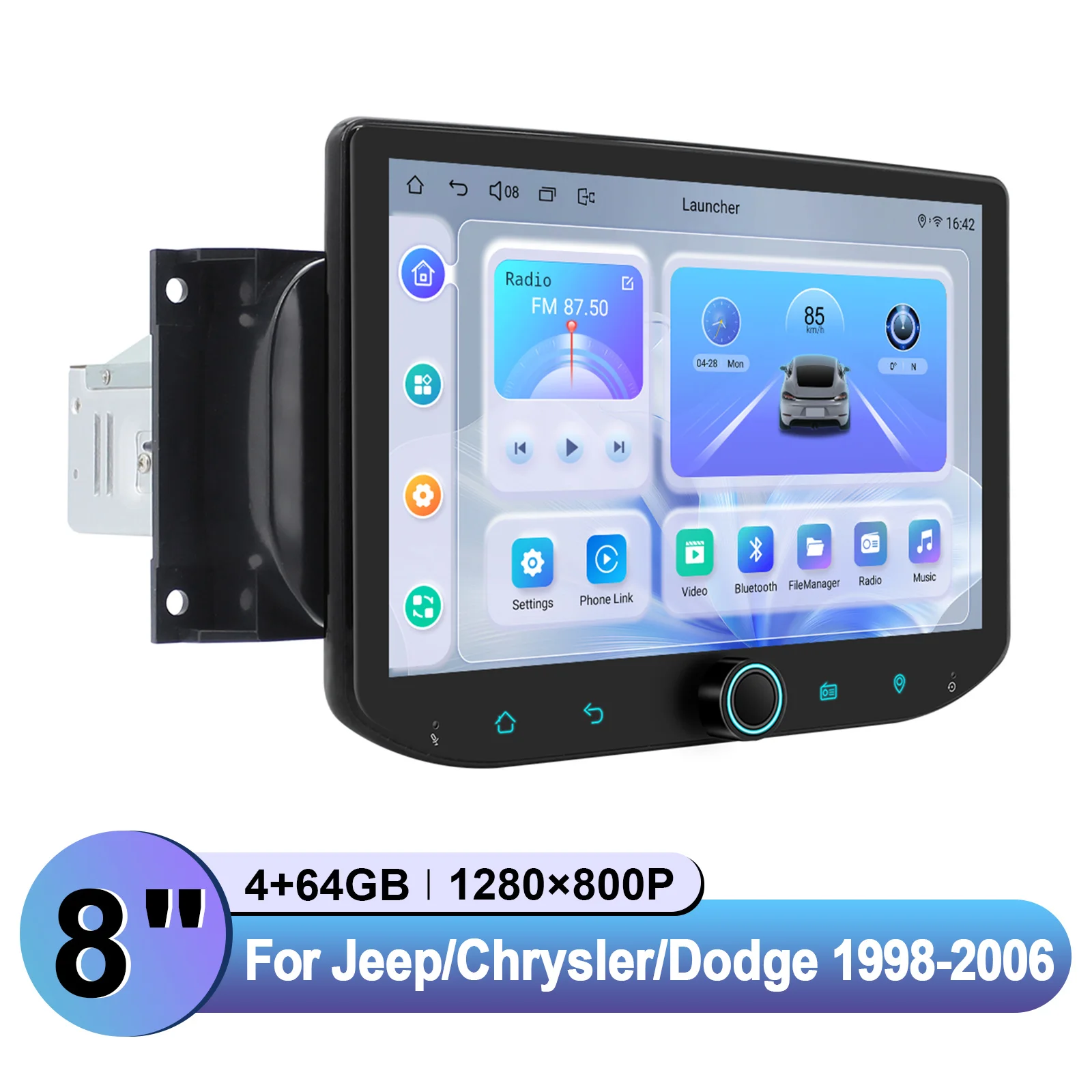 Joying 8 "/10.1" ستيريو سيارة أندرويد لسيارة جيب/دودج/كرايسلر 1998-2006 نظام ملاحة GPS لا قطع لوحة القيادة إبقاء صوت بوسطن