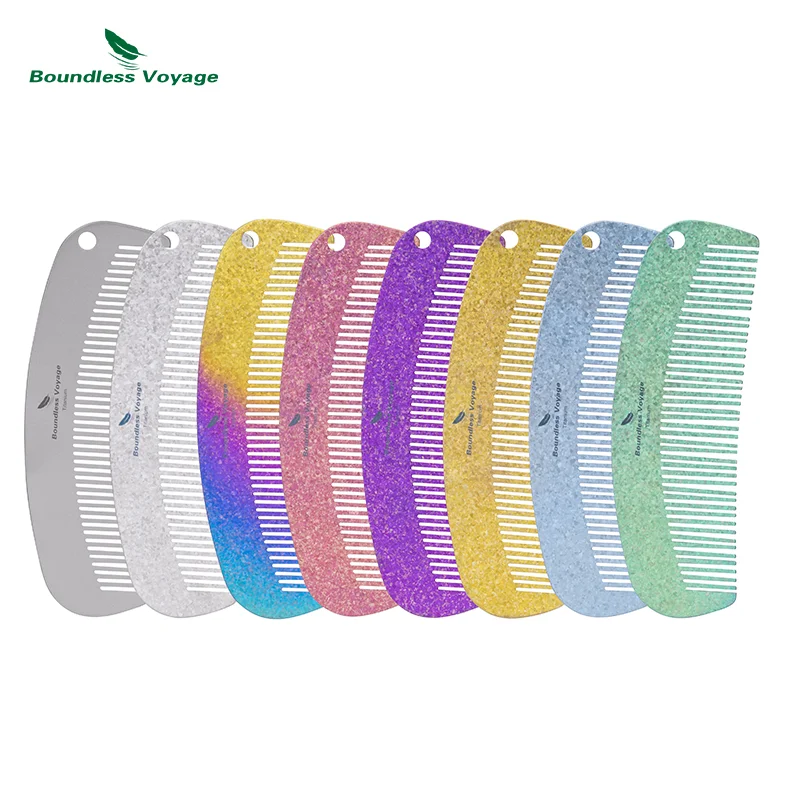 Comb Pocket Titanium - مشط تيتانيوم Boundless Voyage للشعر واللحية،