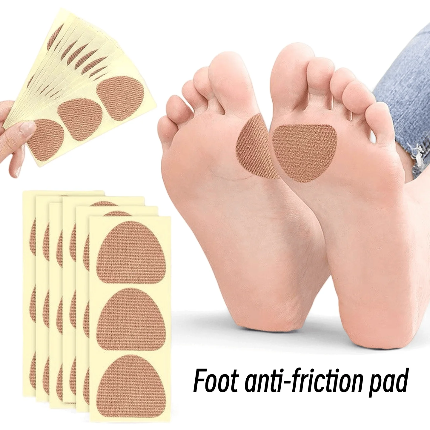 

5 штук/1 упаковка, защитные пластыри для ног от мозолей, увлажняющие и улучшающие состояние огрубевшей кожи, защитные пластыри для стоп, наносимые на подошвы ног.