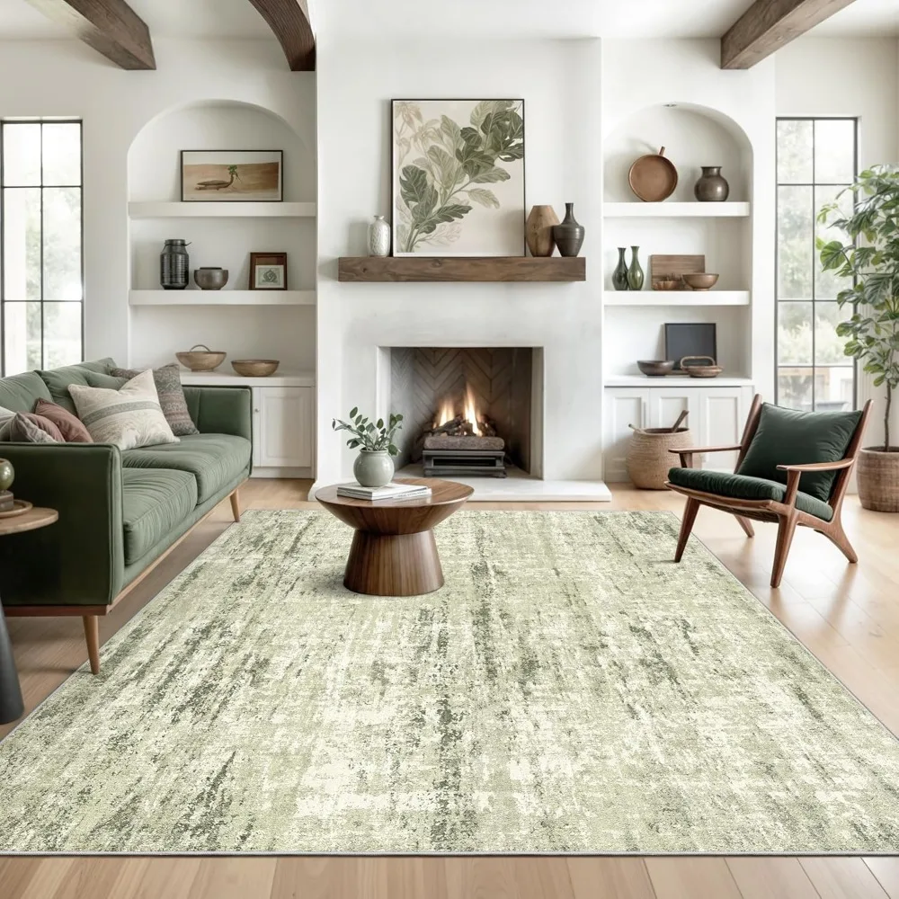 

Washable Rug - Stain Resistant Area Rugs for Living Room, Non Slip Backing Printed Rugs for Bedroom, Folable Machine