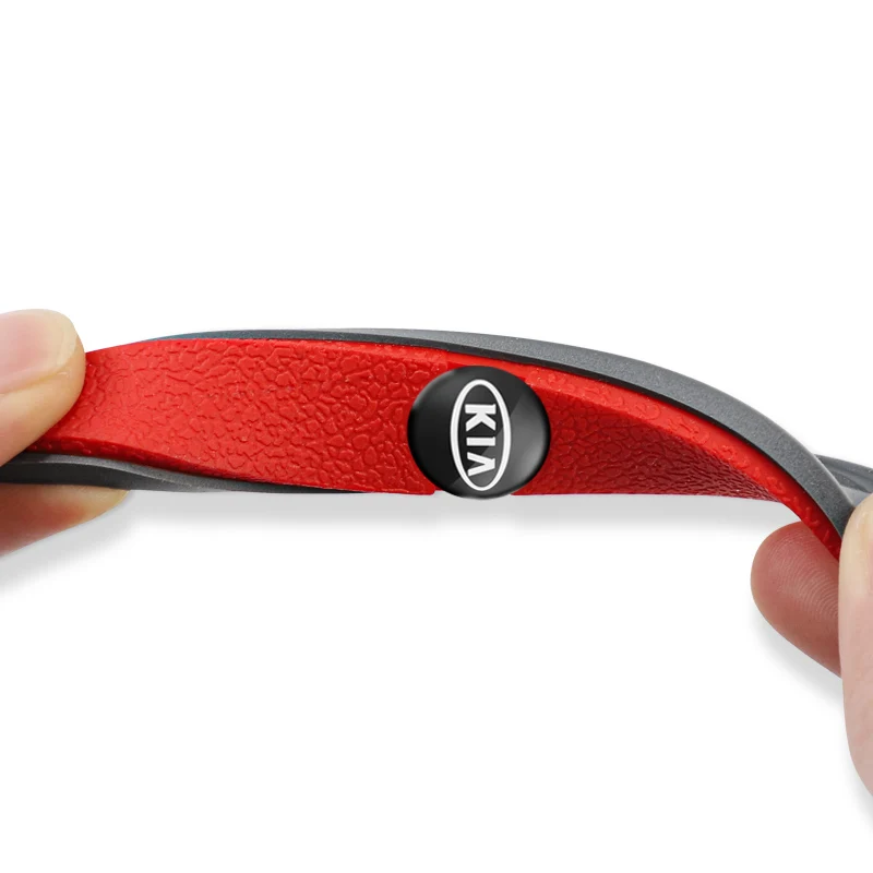 4 قطعة المطاط المضادة للتصادم قطاع باب السيارة مرآة الرؤية الخلفية حامي ملصقات لكيا سبورتاج Ceed ريو نيرو ستينغر Sonet أوبتيما