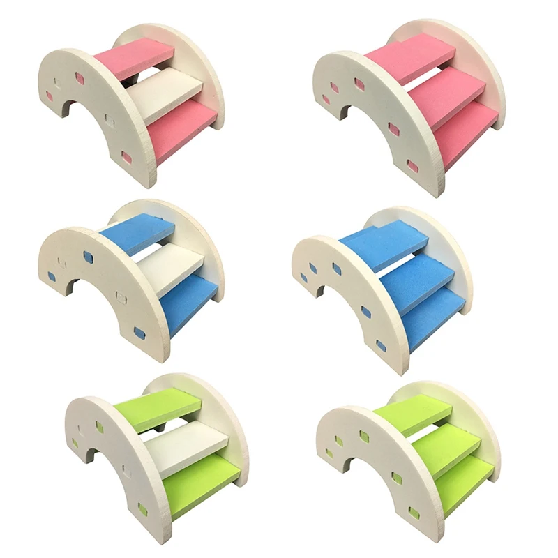 Hamster Ladder Rainbow Bridge Pet Toys Plastic Bridge Hanging toys Small Animals Cage Accessories Cute Pet Gifts Product