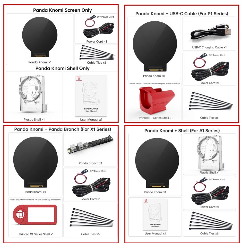عرض تقدمت الطباعة ثلاثي الأبعاد BIGTREETECH Panda Knomi لحالة الطابعة BambuLab A1 X1 P1 تحديثات في الوقت الحقيقي تخصيص UI OTA UPD #6