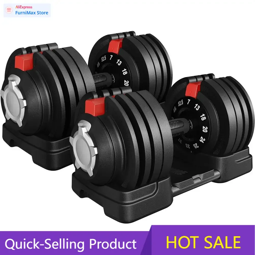 

Акция ограниченного действия! Популярный регулируемый набор гантелей, 28-90 фунтов, с противоскользящим покрытием, подходит для домашних тренировок.