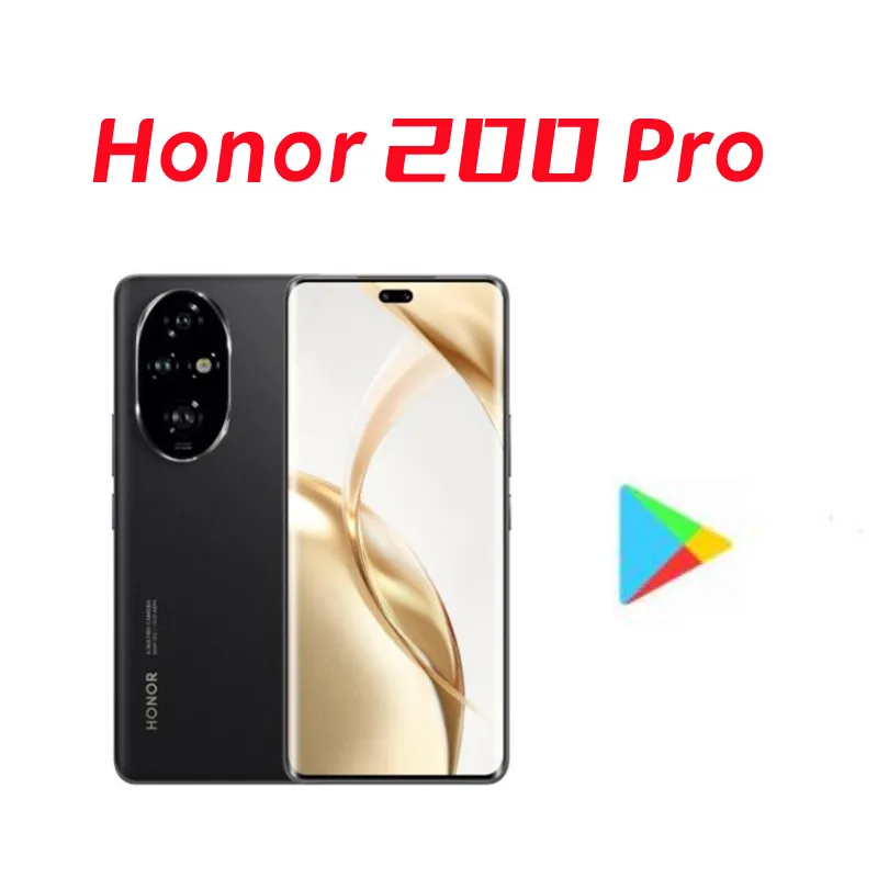 هاتف محمول Honor 200 Pro 5G جديد بشاشة 6.78 120 هرتز سنابدراجون 8s Gen 3 كاميرا 50 ميجابكسل بطارية 5200 مللي أمبير في الساعة شحن NFC 100 وات