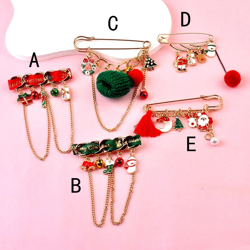 New hot Christmas fashion brooch creative with popular pins clothing accessories accessories