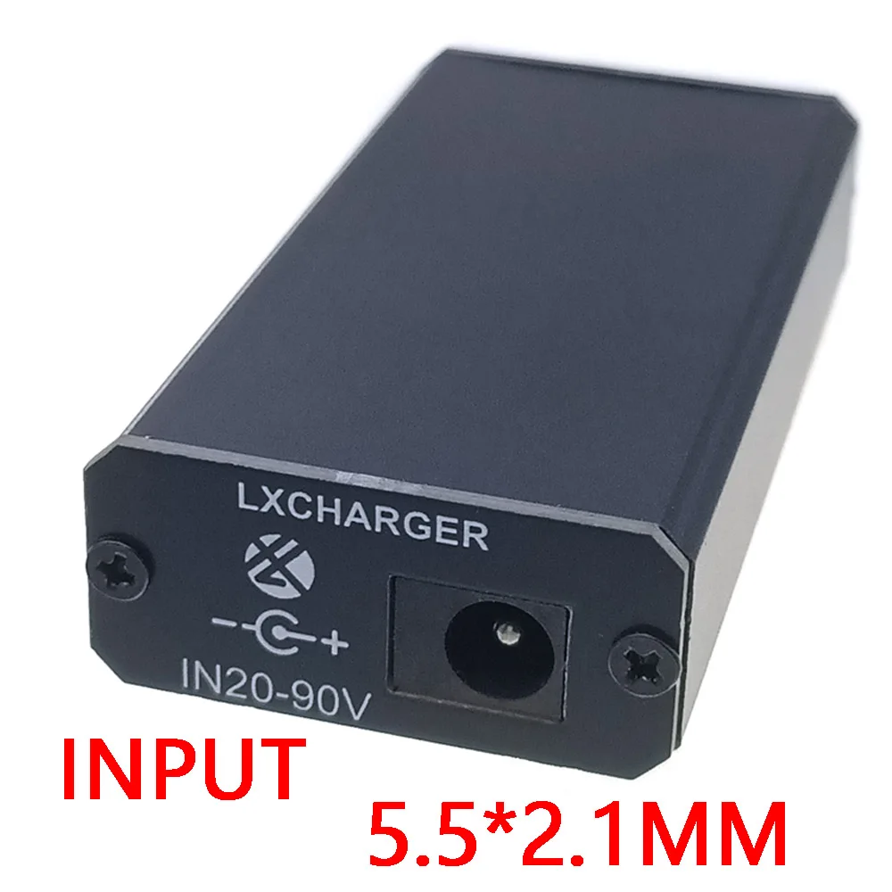 5.5 * 2.1 TO PD/QC Flash Charging Double USB Phone Quick Charge Adapter 20-90V 65W Step Down Module For Huawei SCP/FCP Apple PD