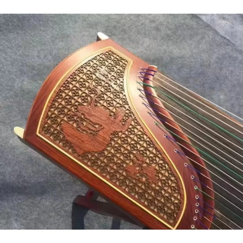 Traditional Chinese Guzheng 21‑String Wooden Zither Musical Instrument For Performance And Practice