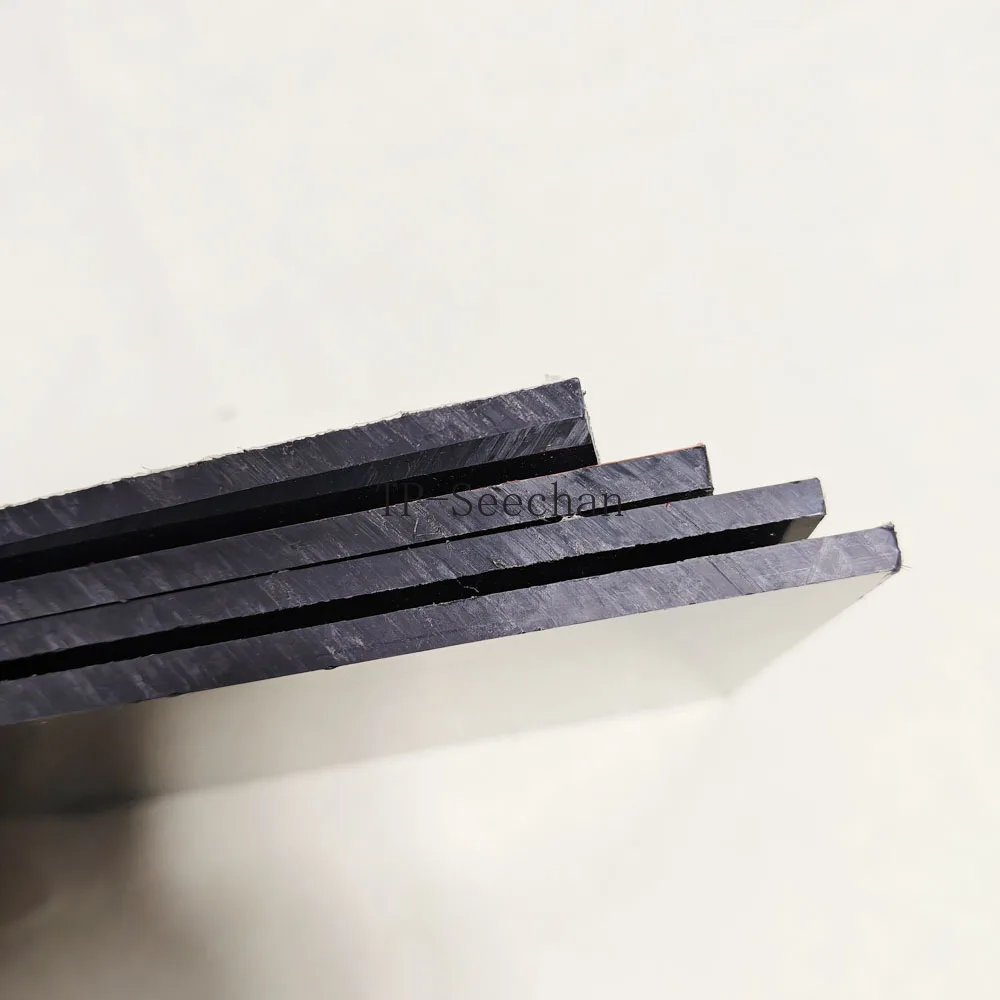 ABS Board ABS Sheet Anti-static Flame-retardant Engineering Board Model Material Black Plastic Plate Processing Customization