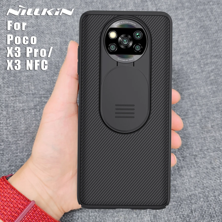 

NILLKIN for Xiaomi Poco X3 Pro / X3 NFC case Back cover 360 frosted hard Lens CamShield Camera Protection