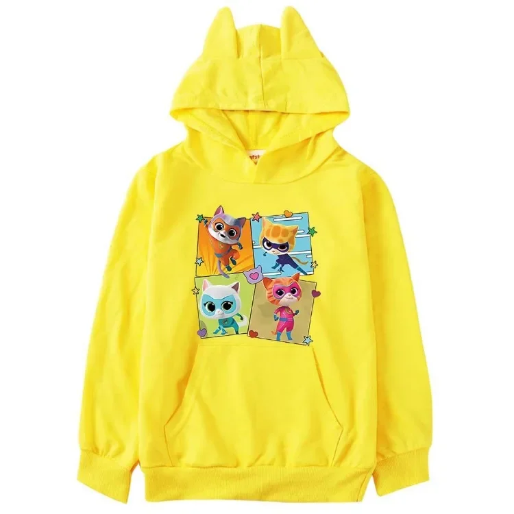 Anime SuperKitties Hoodie Kinder Super Cats Kleidung Baby Mädchen Cartoon Pullover Kleinkind Jungen Kapuzenpullover Kinderkleidung – Detail 6