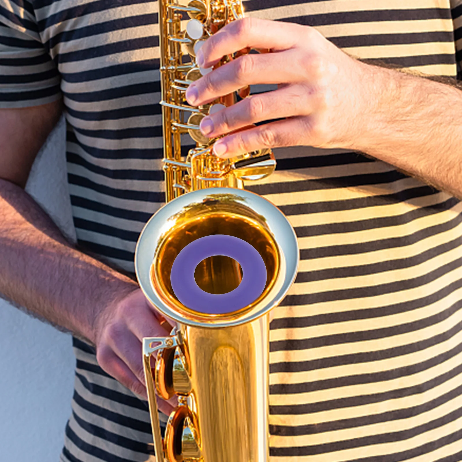 

Silicone Saxophone Mute Alto Accessories Sound Reducer Practice Silencer Efficient Lower Tone Noise Reduction Sax Supplies