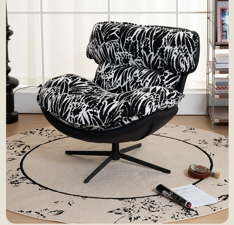 

Retro sofa rotating chair modern simple lazy leisure balcony chair