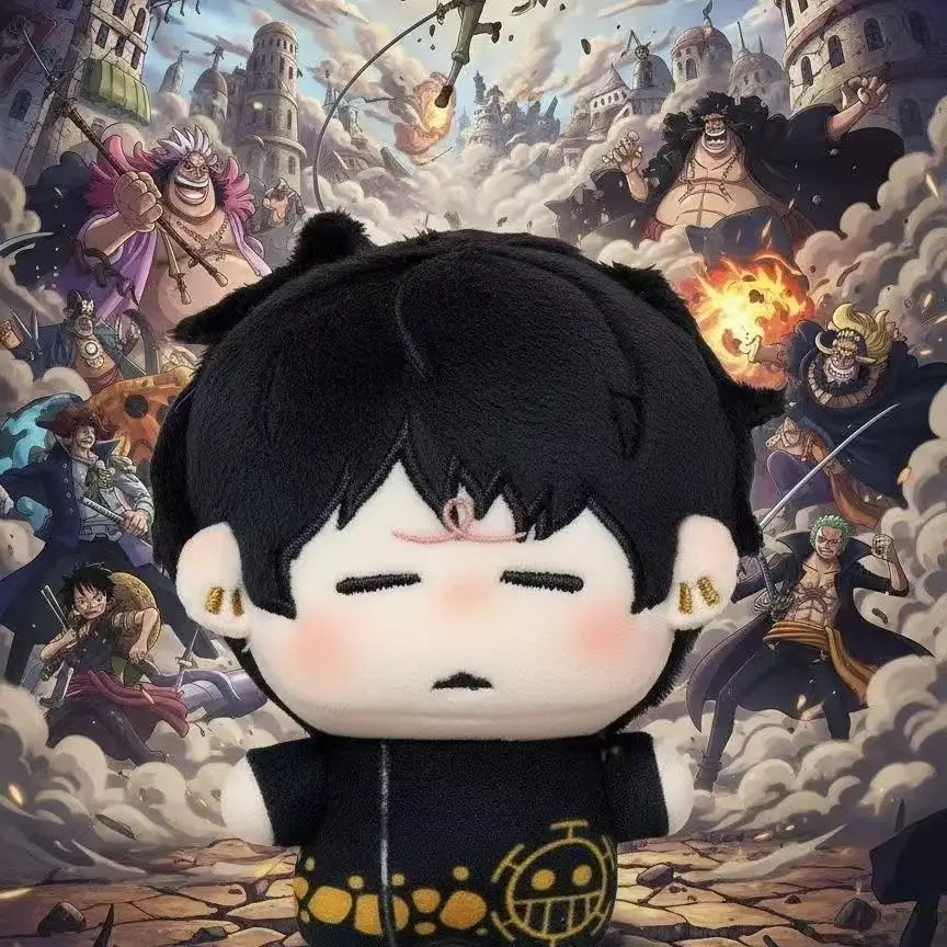 Poupée en peluche en coton mignonne de 10 cm, personnage Trafalgar Law de l'animation One Piece, cadeau pour amis