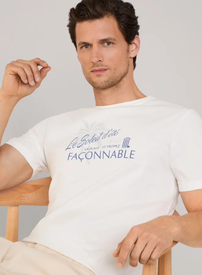 

Trendy Brand Letter Printing Summer New Fashion High-quality Men's Short-sleeved T-shirt Crew Neck Cotton Fashion Versatile Top