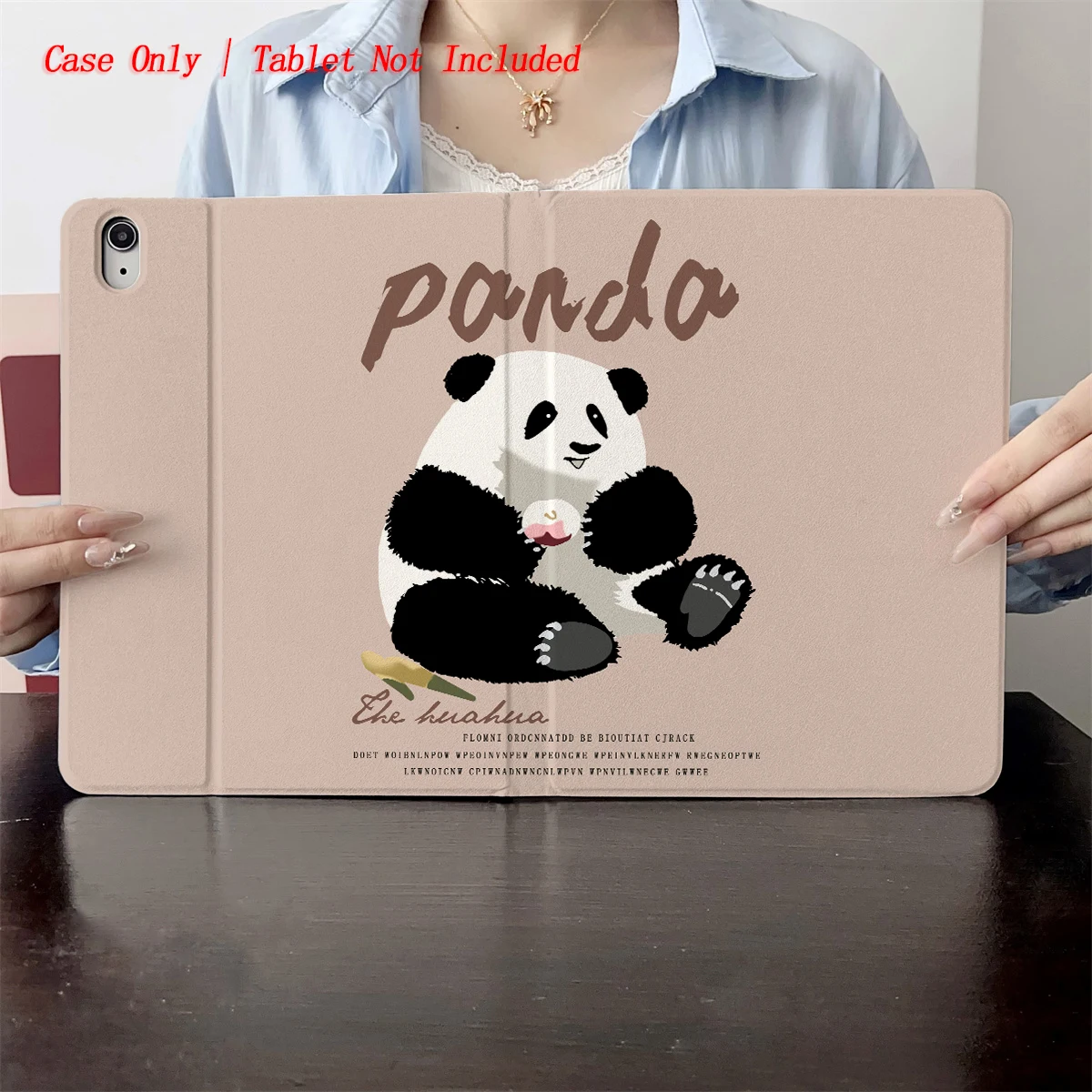 

2025Black and White Panda Pattern Print-Suitable for the cases of multiple Apple tablet computers such as iPad/iPad pro/iPad air