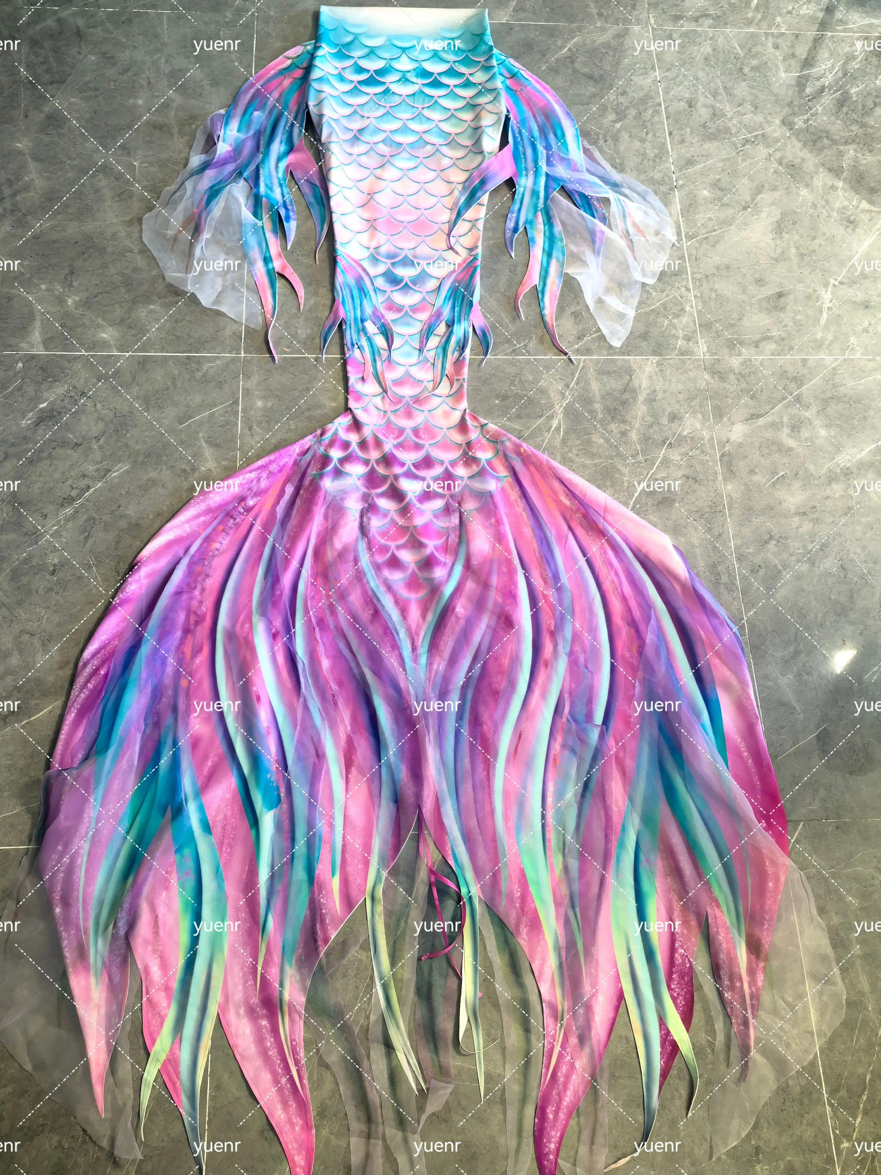 New Design Oceanarium Mermaid Swimsuit Stretchy Simulated Mermaid Tail Role Play Shooting Diving HD Fish Tail g38