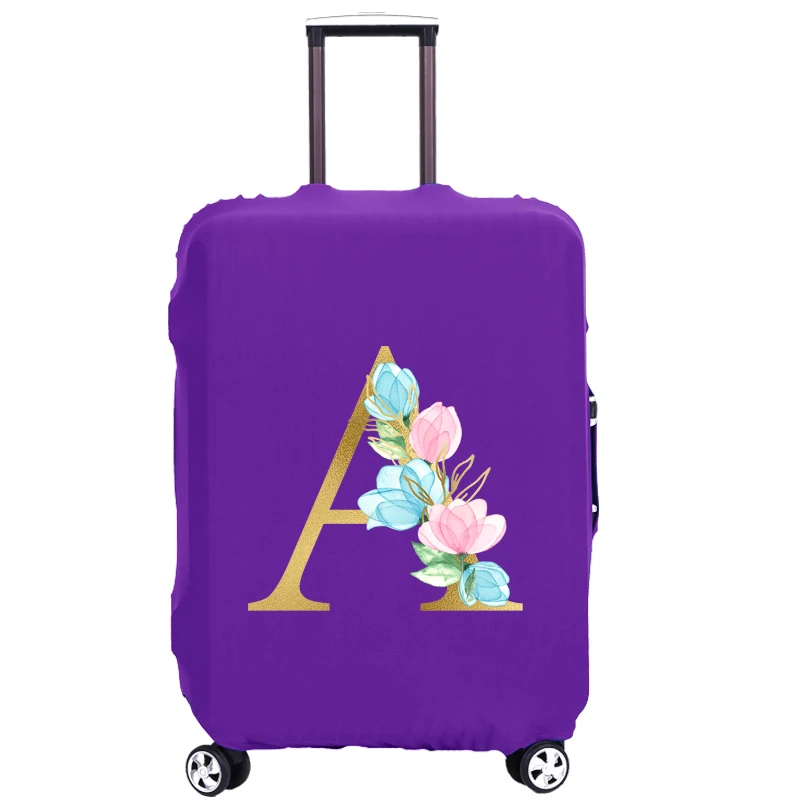 

Luggage Protective Cover Suitcase Dust Cover Letter Print Travel Accessories Elastic Luggage Dust Cover Apply To 18-32 Suitcase