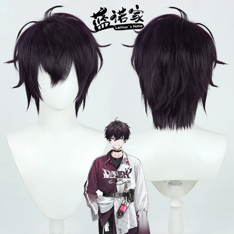 

Nijisanji Saegusa Akito Косплей Парик Аниме Игра Ролевая игра Хэллоуин Вечеринка Представление Синтетические волосы