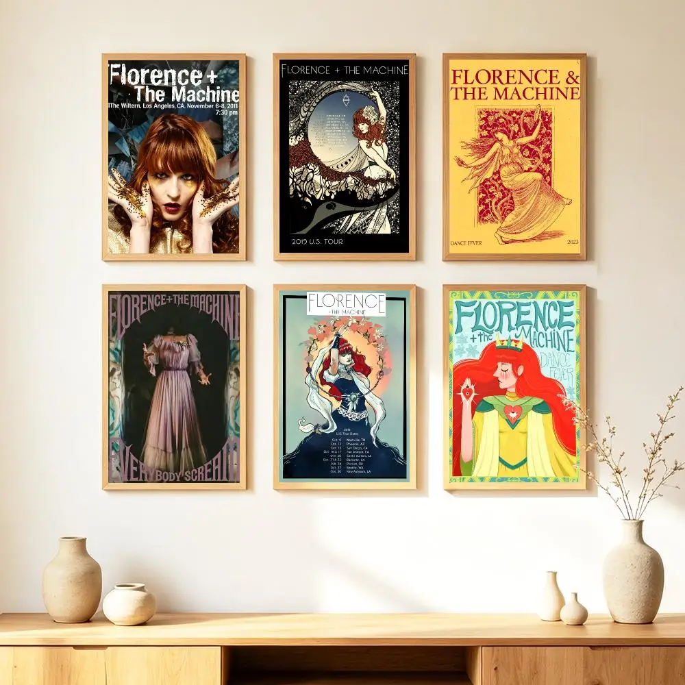 Band F-Florence A-And T-The M-Machine Poster HD Poster Warm Home Decoration Suitable for Bedroom and Living Room Gifts Giving