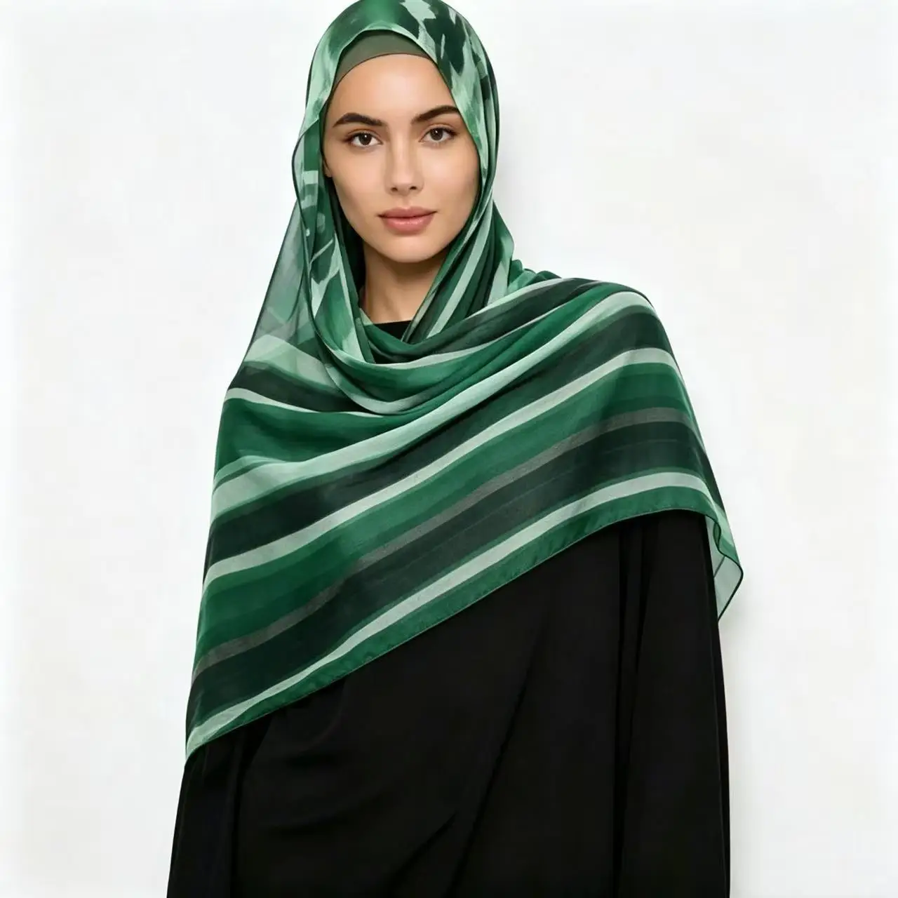 Plaid Polka Dot Double Sided Printing Modal Hijabs Muslim Fashion Turban Hijab for Women Head Scarf Headwraps for Women Scarf