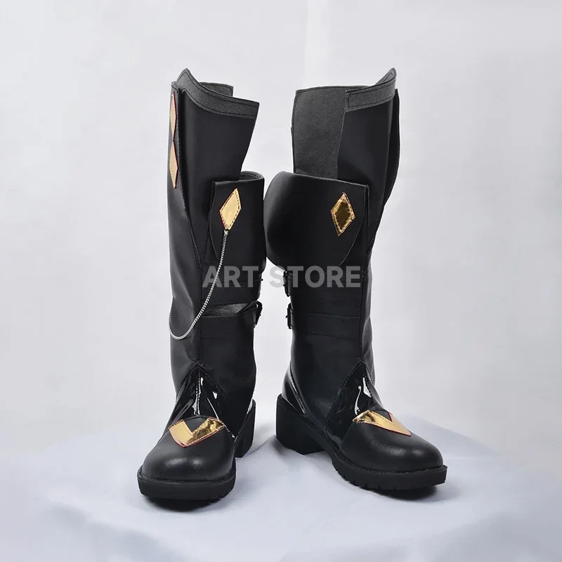 Tartaglia Cosplay Shoes Game Genshinimpact Cosplay Shoes Boots for Comic With Halloween Tartaglia Costumes Shoes for Men