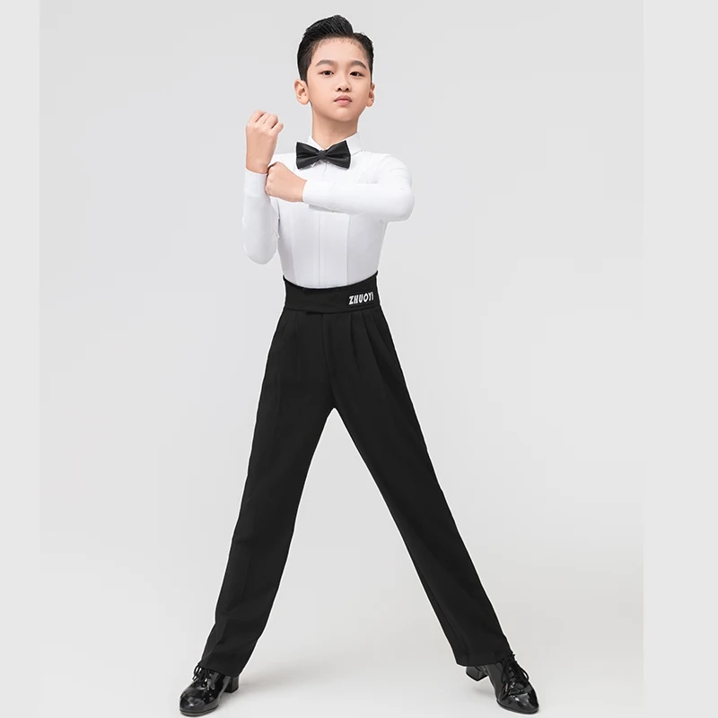 boys-latin-dance-competition-clothing-white-shirt-black-high-waist-pants-cha-cha-ballroom-dance-costume-latin-show-wear-dnv22210