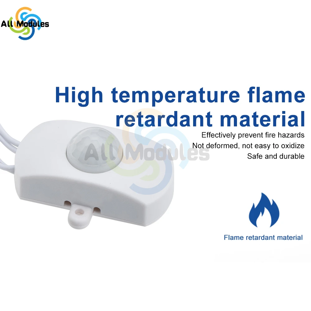 Mini Adjustable PIR Infrared Motion Sensor Detector Switch DC 5V/12V/24V USB LED Light Strip Switch For Corridor Closet Underbed