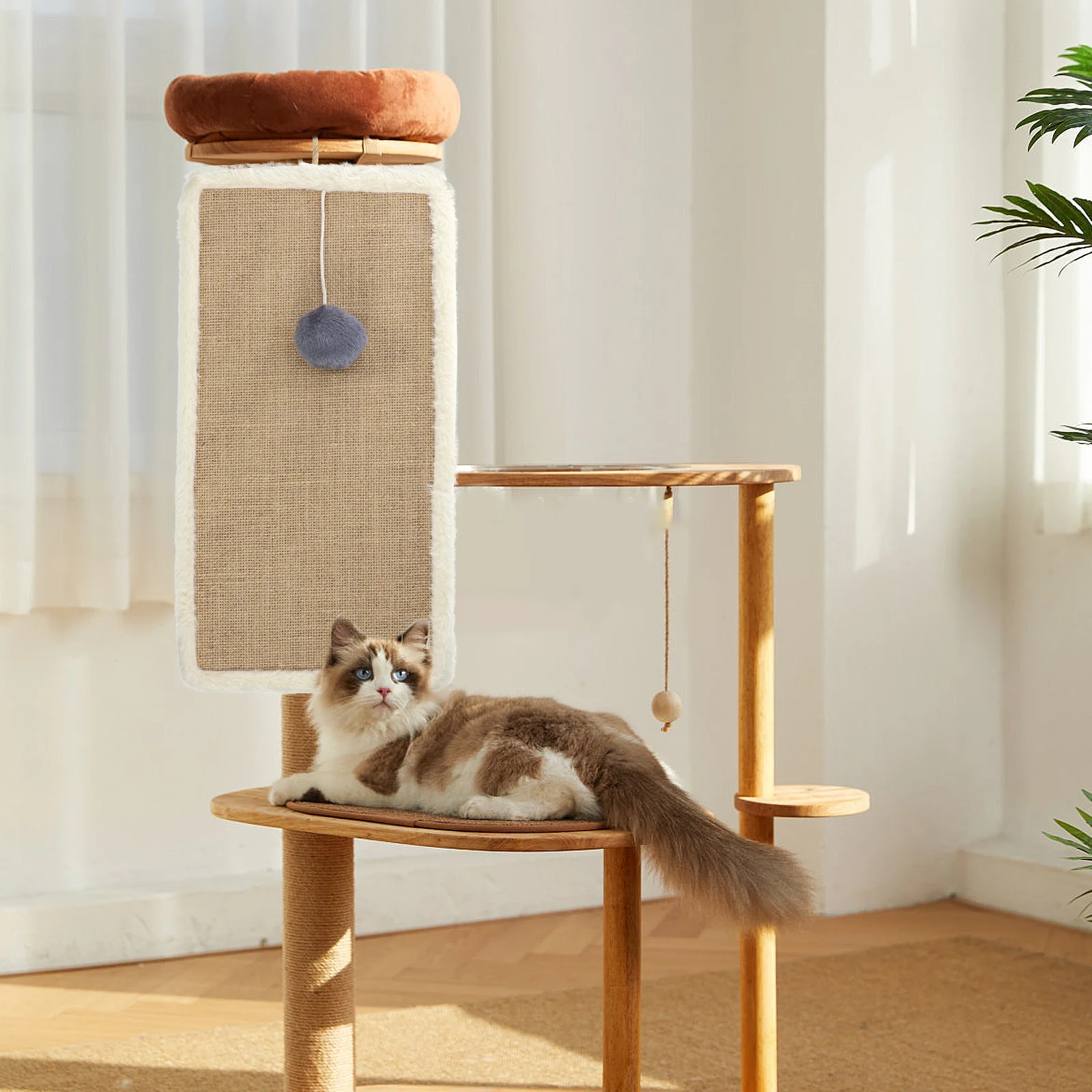 

Cat Scratching Pad Sisal Wear-Resistant Kitten Scratcher Mat For Indoor Cats Furniture Protector Floor Scratch Board Cat