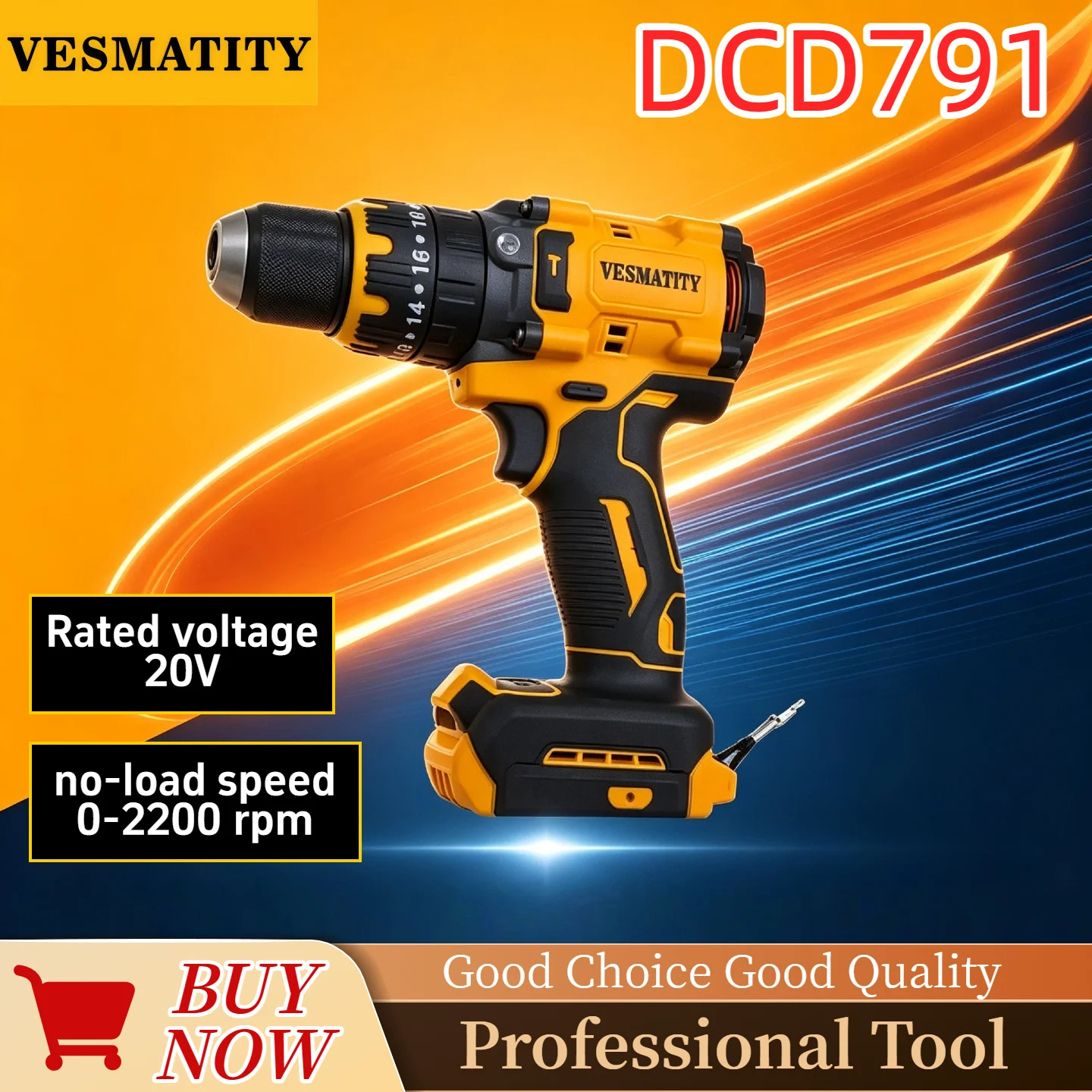 DCD791 for DeWALT Battery 13mm Brushless Impact Electric Drill Cordless Screwdriver Multifunctional Rechargeable 20V Power Tool