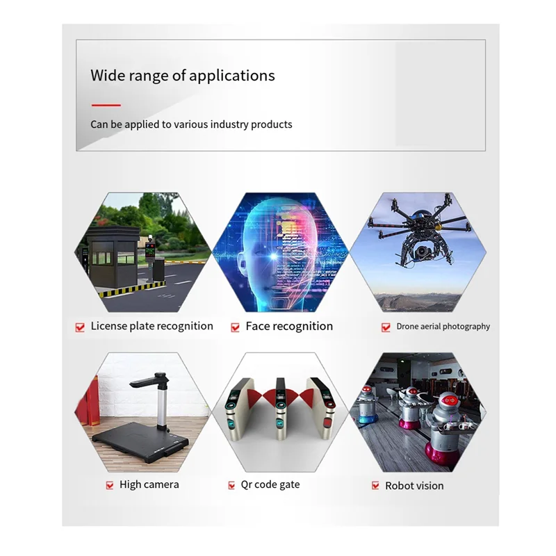 Y23A-720P Camera Module 100°No Distortion OV9732 Module 1MP Parts Accessories For Raspberry Pi Android Linux Windows UVC MAC OS