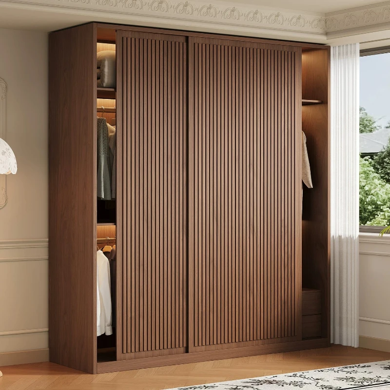 Luxury Modular Wardrobes Sliding Doors Modern Space Saving Wardrobe Closet Bedroom Storage Clothes Guarda Roupa Casal Furniture