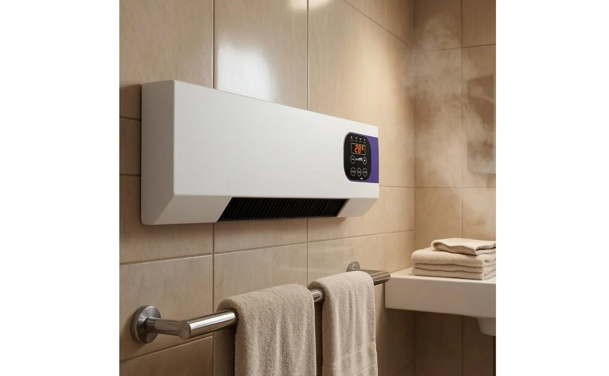 Wall-Mounted Electric Heater 2000W Electric Wall Heater Home Heating White Black Grille Wall-Mounted Electric Heater 2000W Electric Wall Heater Home Heating White Black Grille