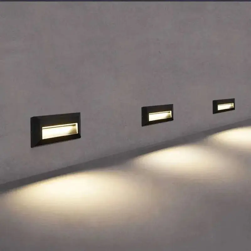 พื้นผิวติดตั้งไฟ LED Step Light บันไดชั้นเท้า IP65 กันน้ํากลางแจ้งสวนโคมไฟติดผนัง Porch Corridor Lighting