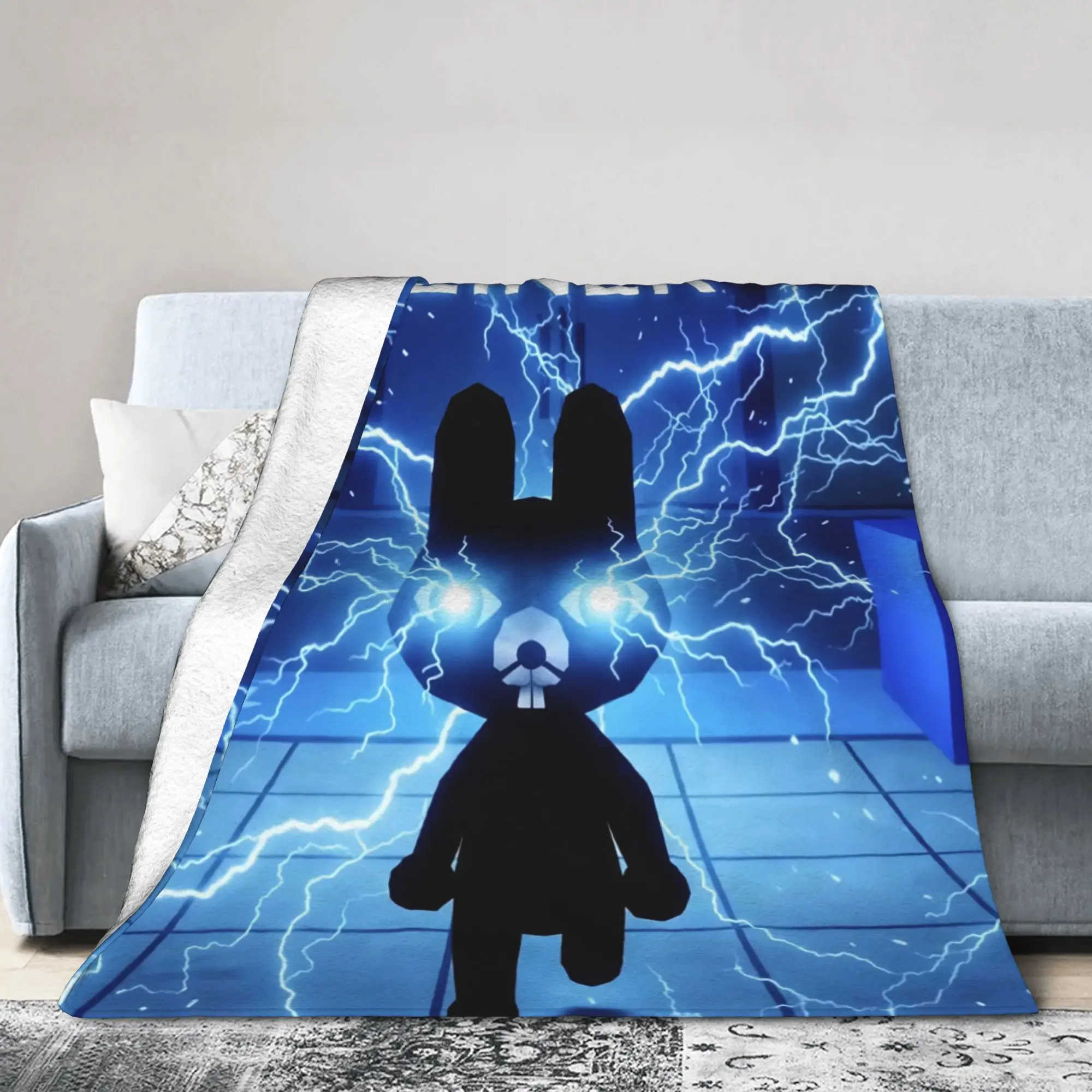 Horror Game Animals Hospitals Blanket  Fuzzy Funny Breathable Throw Blankets for Chair Covering Sofa All Season