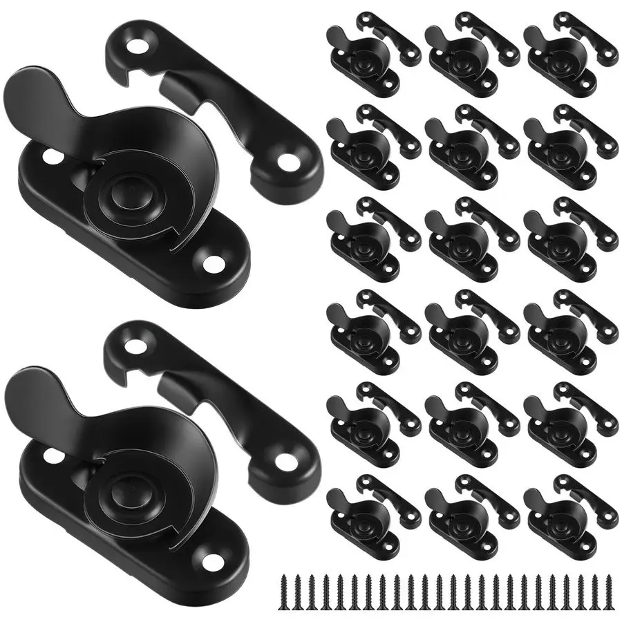 

Комплект из 20 стальных оконных створных замков, оконный замок CTC 2, оконные замки, замена безопасности для одиночных двойных подвесных деревянных окон