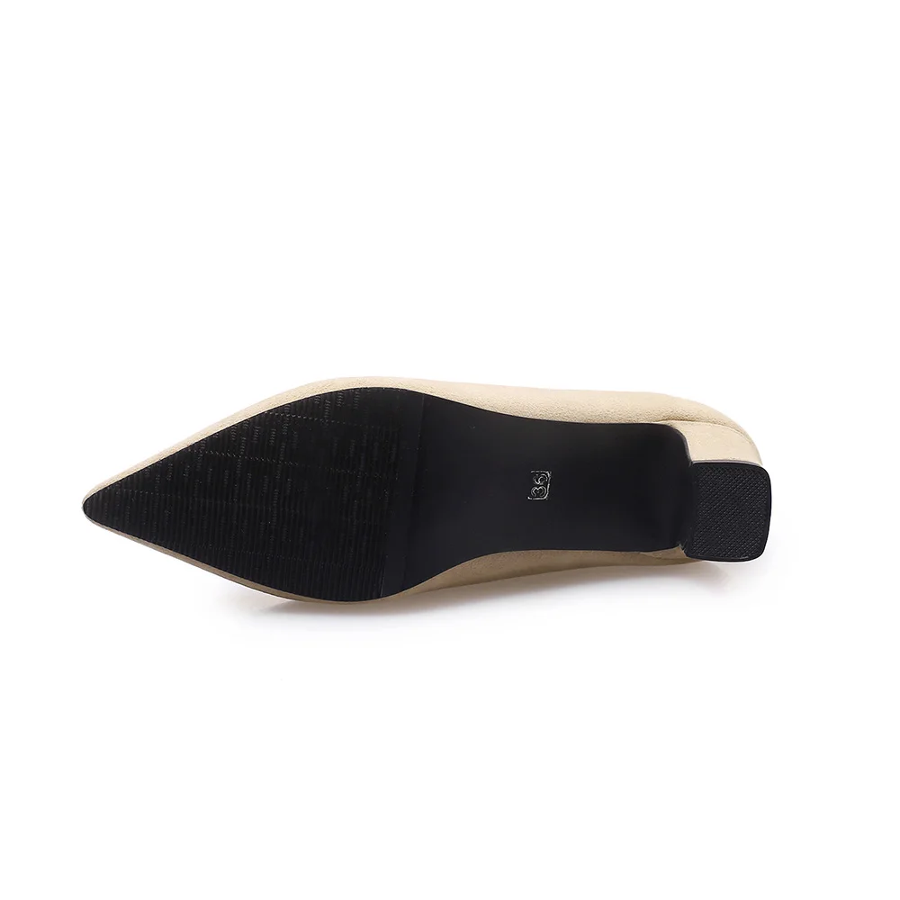 العلامة التجارية الجديدة ربيع أسود رمادي المرأة مضخات رسمية عالية الكعب عارية سيدة أحذية المدارس زائد حجم كبير صغير 12 28 43 48