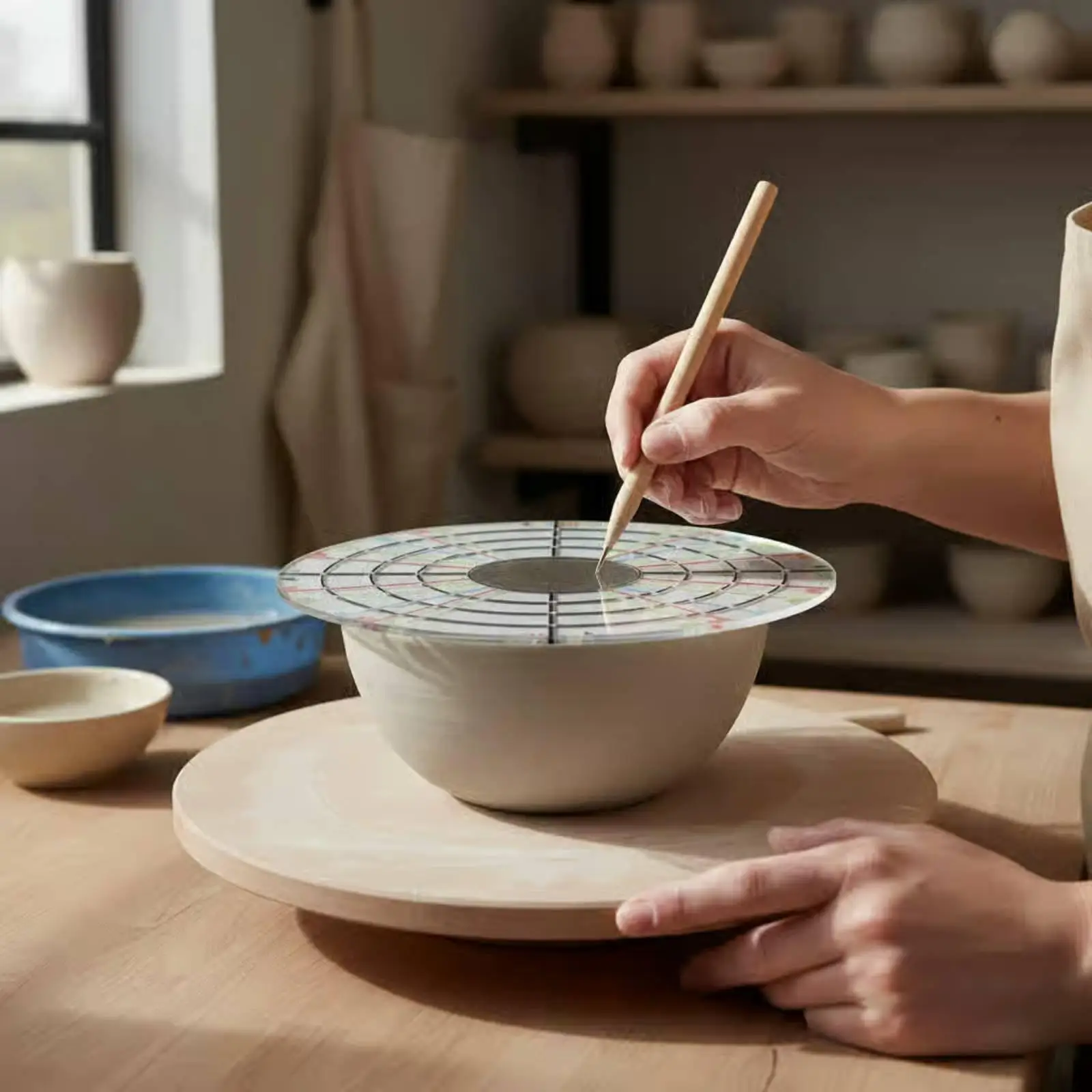 Ceramic Divider Acrylic Pottery Tool Pottery Tools Professional for Equal Division and Precision Craft
