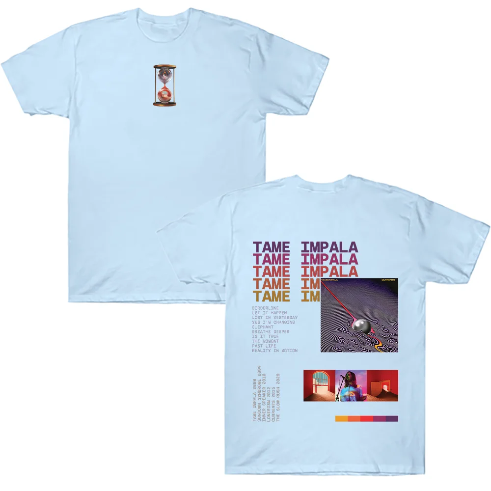 Tame Impala T-Shirts Vintage Tame Impala Currents Grafik-T-Shirt Unisex trendige Baumwoll-T-Shirts Sommer neues Design Geschenk für Fans T-Shirts – Detail 9