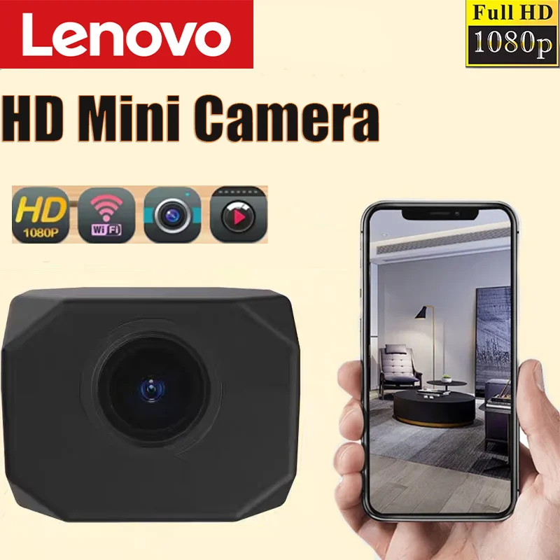 Lenovo 1080P HD Mini Camera WiFi IP AP Remote Monitoring Lightweight Portable Camcorder Smart Home Surveillance Security Camera