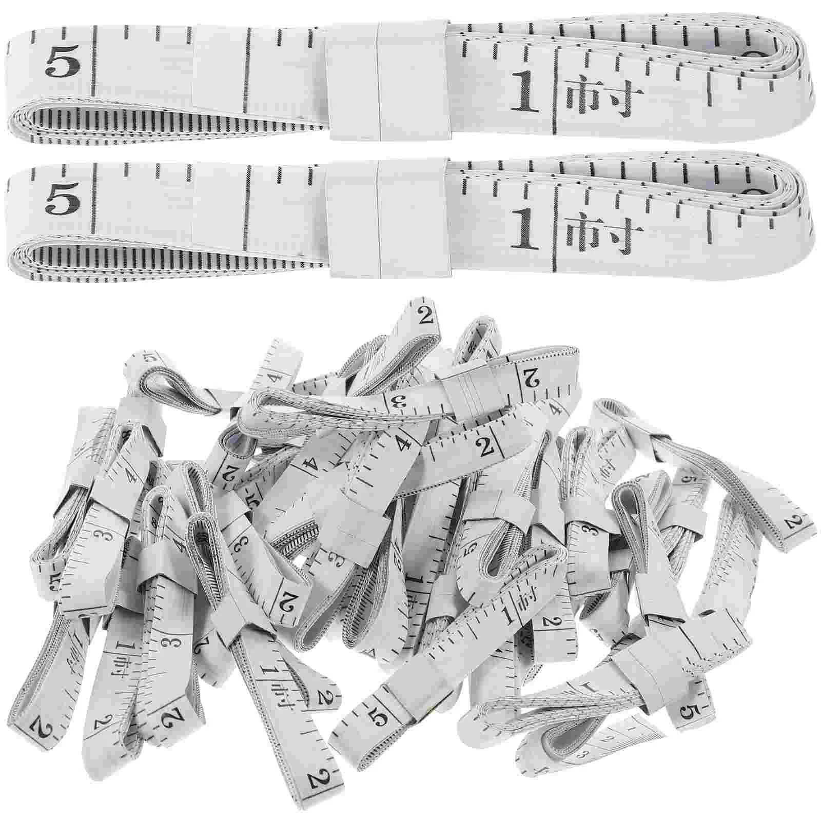 Lovely Plastic Tape Measuring para Body Sewing, Soft Color, Clothes Measuring Tool, 50 Pcs