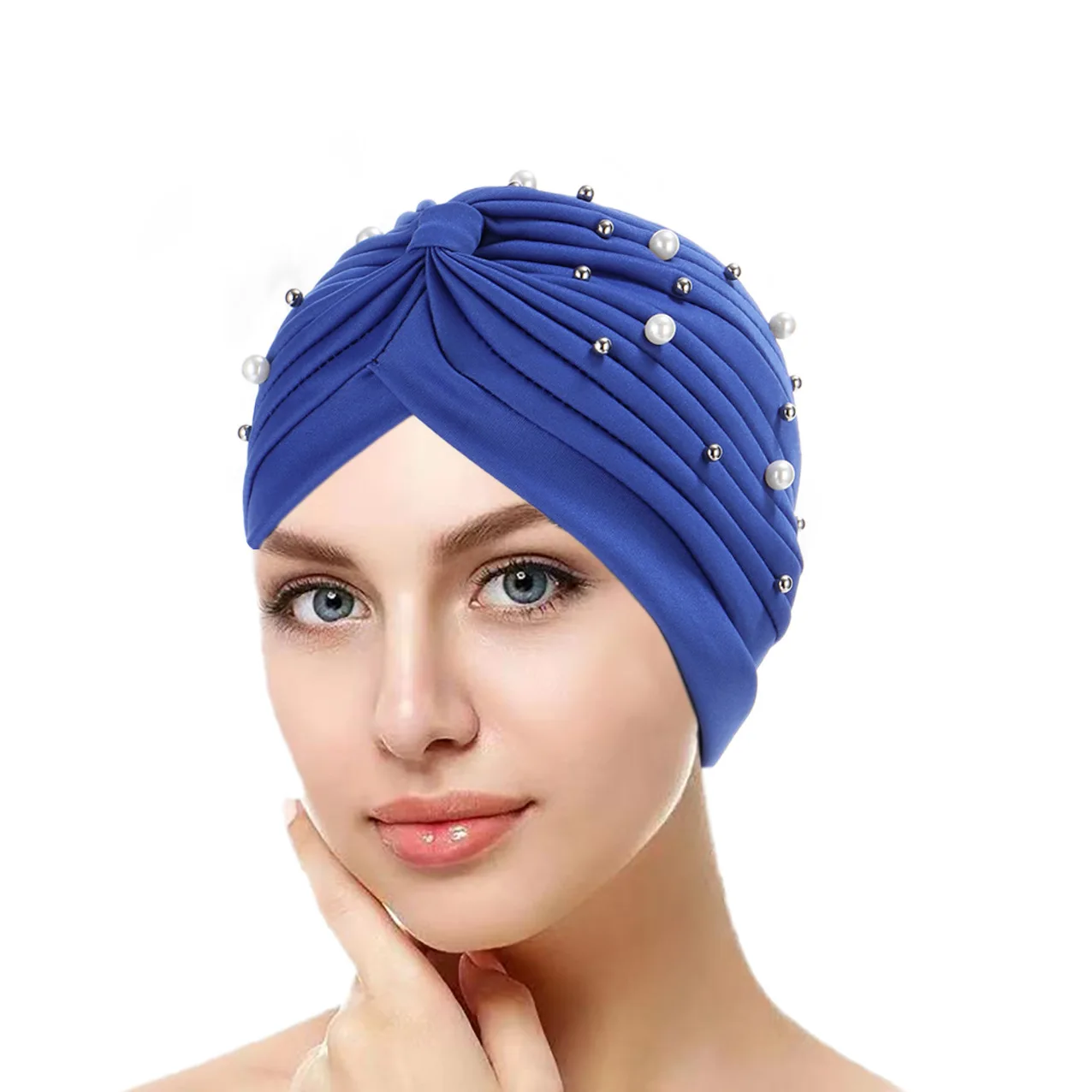 Muslim Women Under Scarf Stretch Jersey Inner Hijabs Caps Round Front   Islamic Female Turban Bonnet