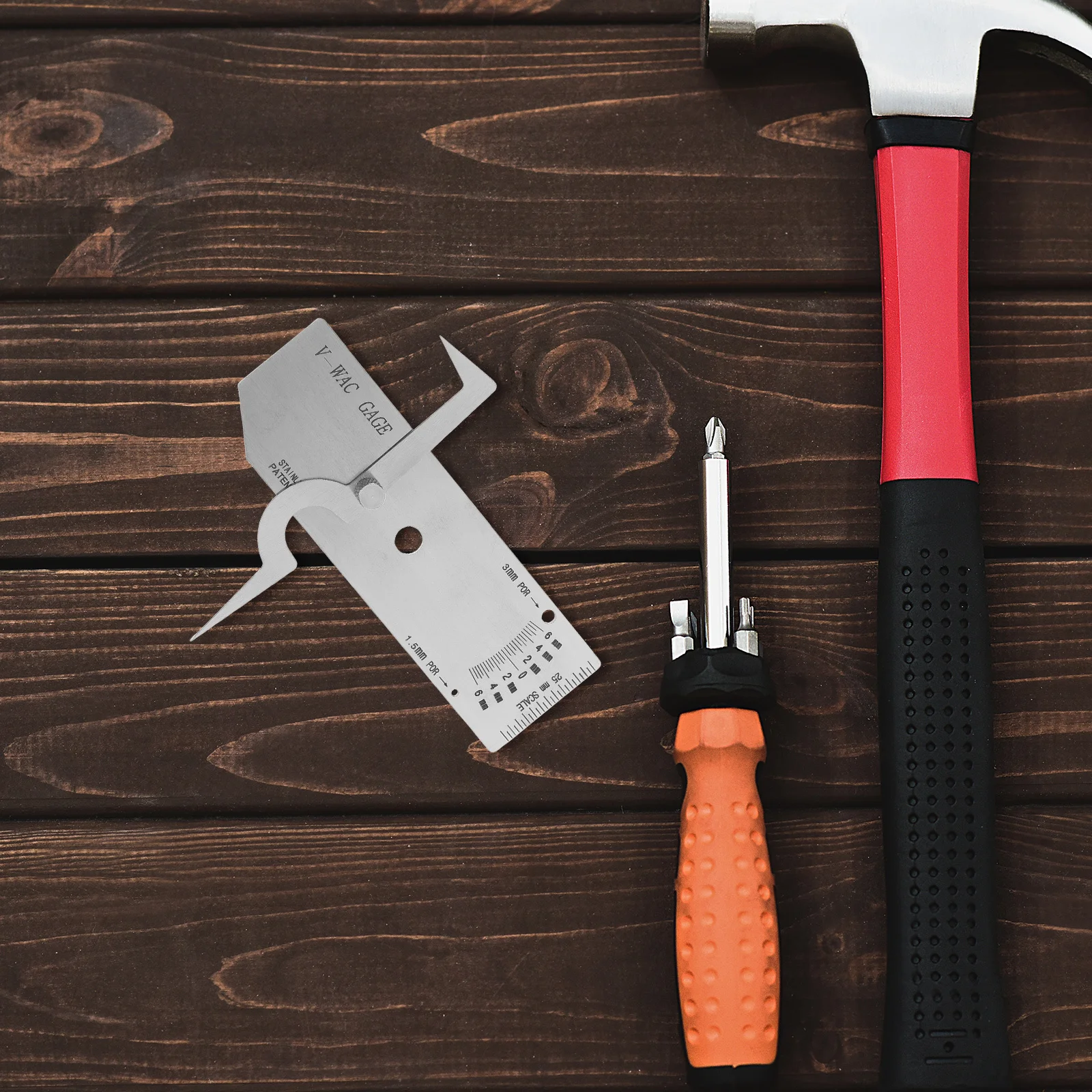 

Fillet Weld Gauge Set Long Lasting Welding Inspection Ruler Metric Units for Home Inspection Tools Fillet Weld Gauge