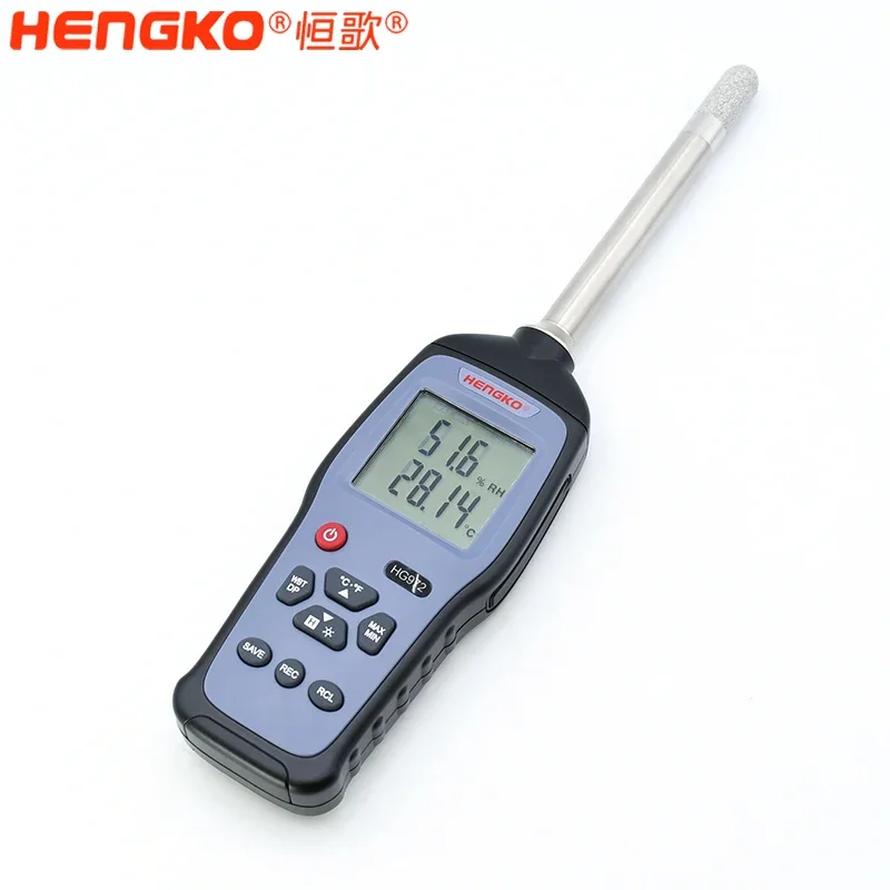 HK972 with LCD Display Temperature and Humidity Recorder Data Logger Dew point Meter